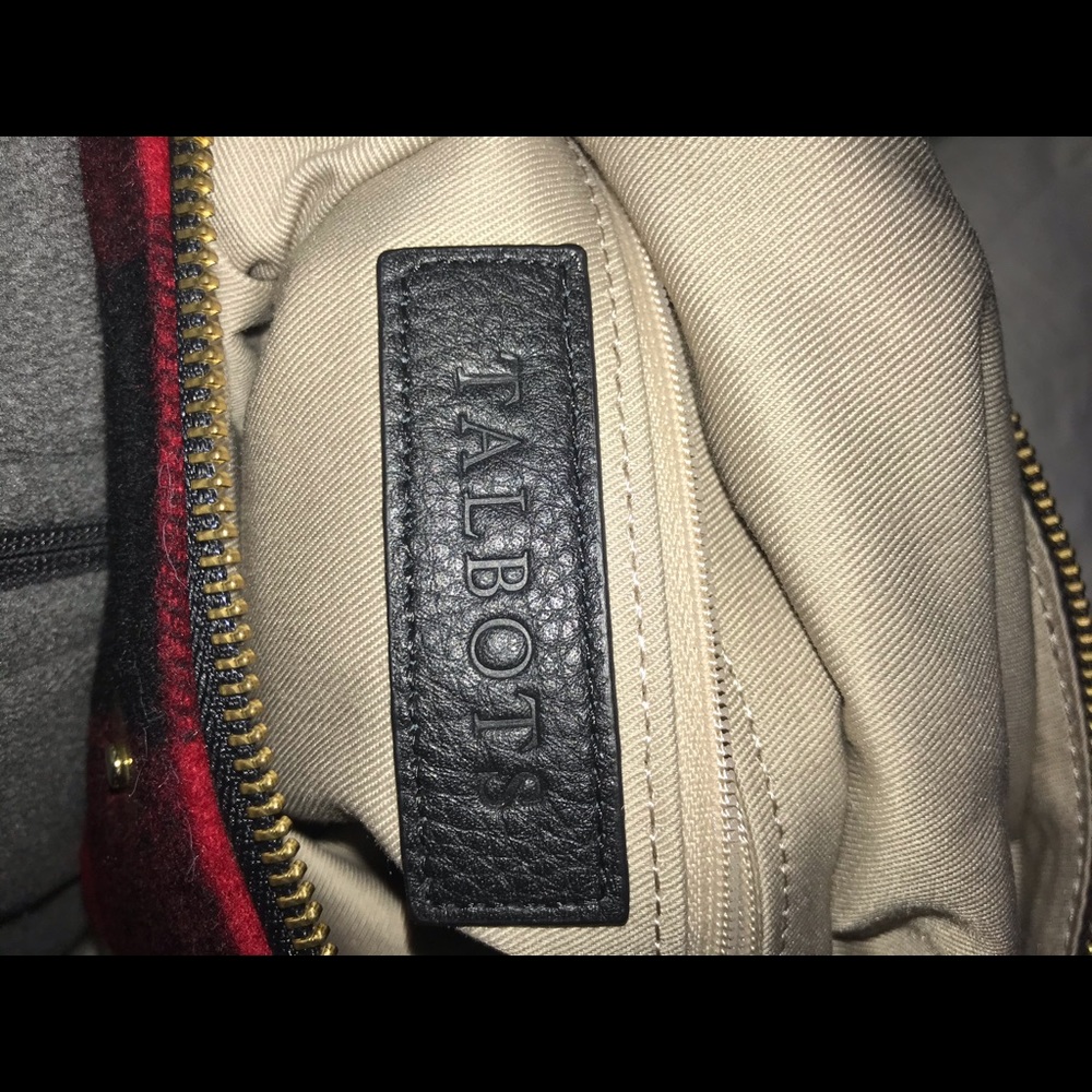 Talbots Black And Red Checkered Clutch - image 4